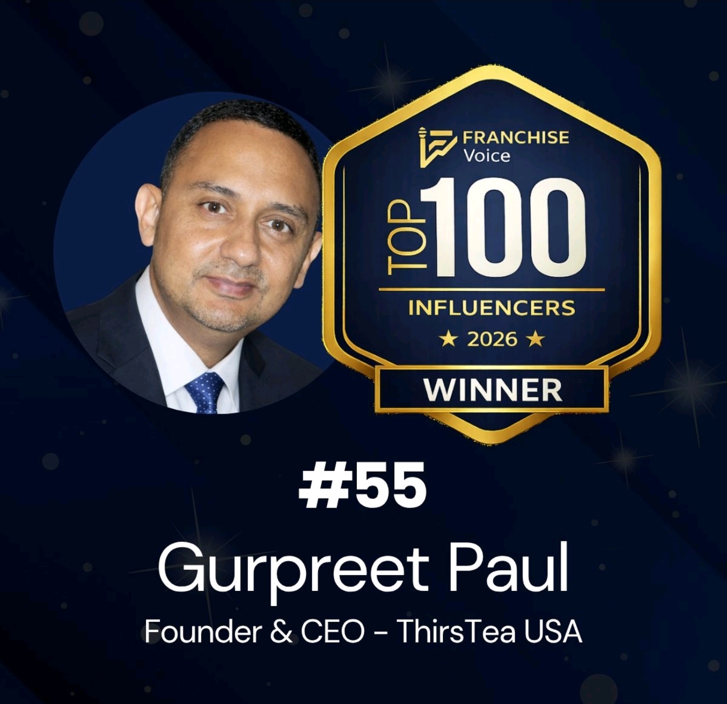 Franchise Voice — Top 100 Influencers — official badge